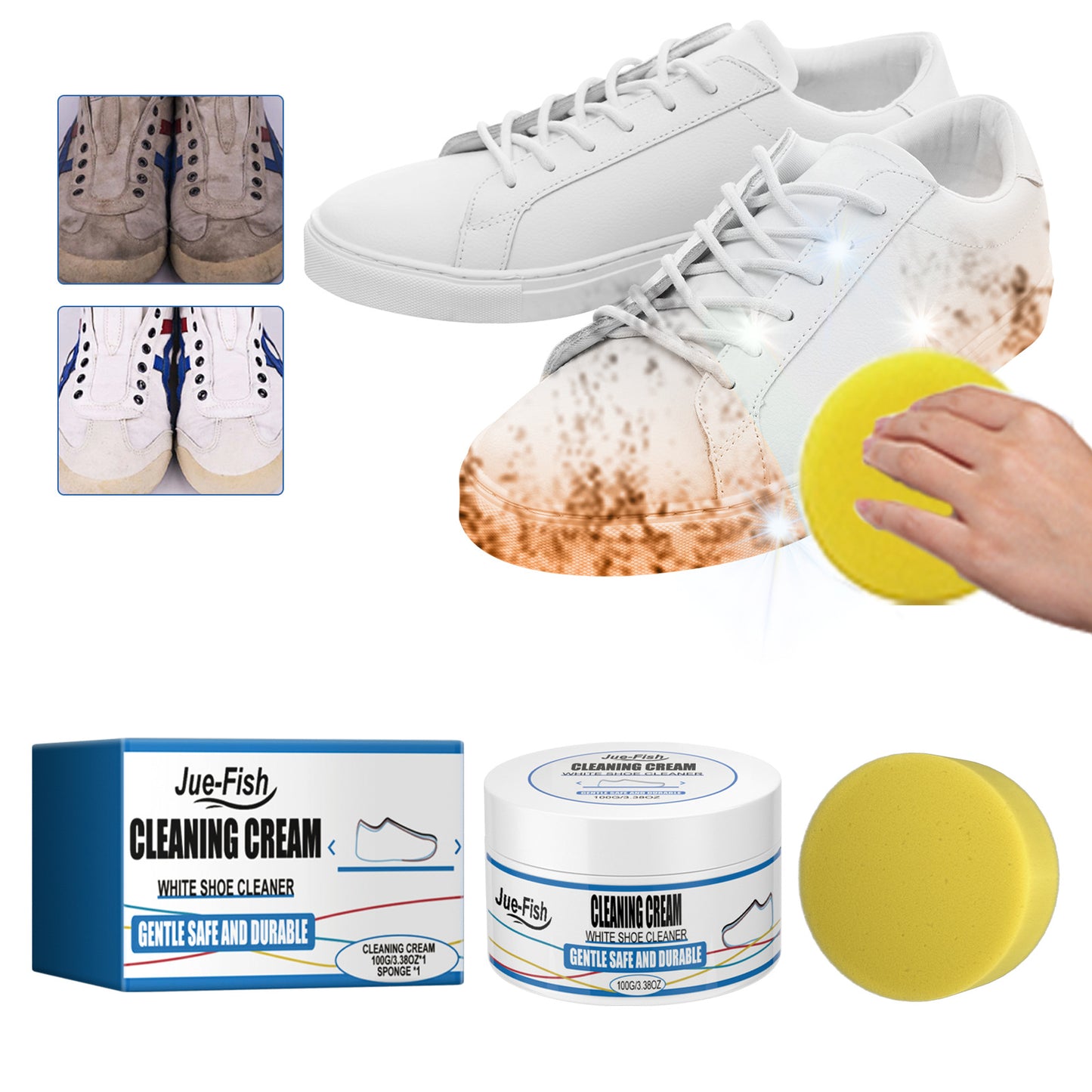 crema limpiadora para zapatillas blancas WhiteShine™